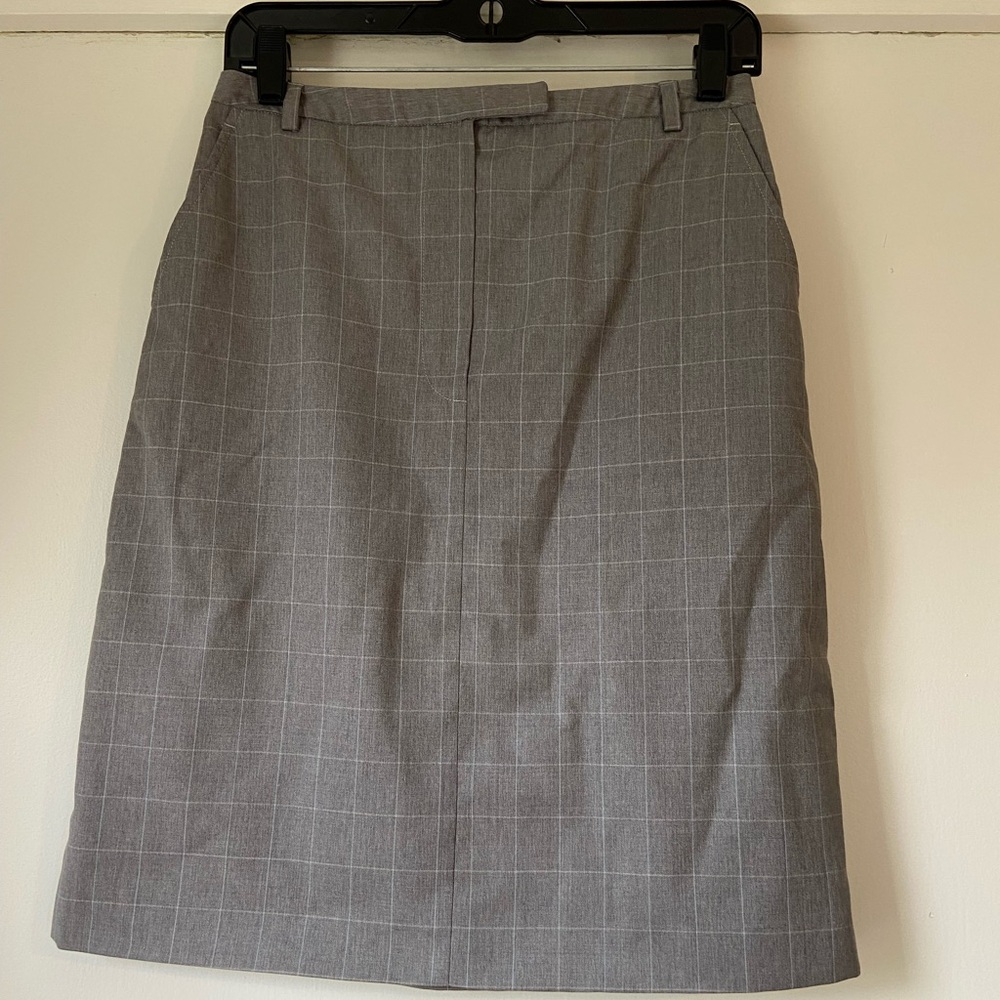 Gray Checkered Women's Skirt